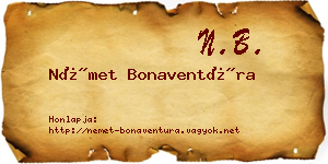 Német Bonaventúra névjegykártya